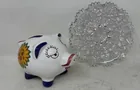  Preview image for Lot# 376 - Piggy Bank & Cut Glass Plates 