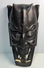  Preview image for Lot# 396 - Carved Wood Demon Mask w/Tusk 