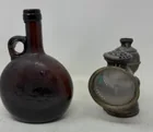  Preview image for Lot# 460 - Carbide Lamp & Amber Glass Ju 