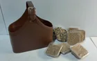  Preview image for Lot# 469 - Leather Storage Basket & Bird 