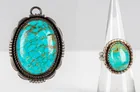  Preview image for Lot# 255 - Jewelry Sterling Silver Turqu 