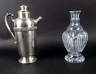  Preview image for Lot# 181 - Vintage Glass Decanter & Silv 