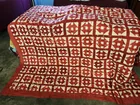  Preview image for Turkey Red "Churn Dash" Patchwork Quilt 