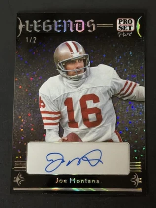 Lot# 1 - Joe Montana Autograph #ed 1/2 L