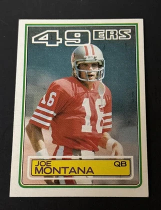 Lot# 4 - 1983 Topps Joe Montana Card #16