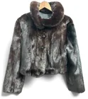  Preview image for Vintage Cropped Two-Tone Mink Fur Coat 