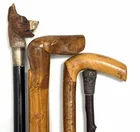  Preview image for Antique 19th C Figural Walking Canes (4) 