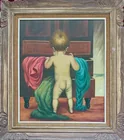  Preview image for Mid-Century Figural Painting, Claval 