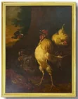  Preview image for Crowing Cock, 19th C. Painting 