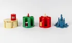  Preview image for Lot# 14 - 4 Vintage Carousel Spool Holde 