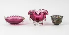  Preview image for Lot# 26 - Lot of 3 Pink-Toned Glassware 