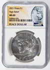  Preview image for Lot# 129 - Coin 2021 High Relief Peace S 