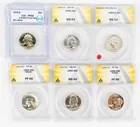  Preview image for Lot# 291 - Coin (6) Washington Silver Qu 