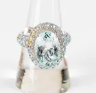  Preview image for Lot# 220 - Jewelry 14kt White Gold Aquam 