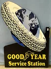  Preview image for 1940s GOODYEAR Double-Side Flange Sign 