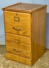  Preview image for Oak 2-Drawer File Cabinet 