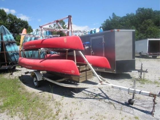 Lot# 2 - TRAILER AND CANOES
