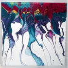  Preview image for Abstract Acrylic Fluid Pour Art Painting 