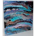  Preview image for Abstract Acrylic Fluid Pour Art Painting 