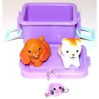  Preview image for Miniatures Purple Plastic TOTE BOX with 
