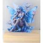  Preview image for 2D Flat Vinyl FLOWER FAIRY with Wood 