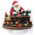  Preview image for 2D Flat Vinyl CHRISTMAS SCENE SANTA & 
