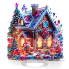  Preview image for 2D Flat Acrylic WINTER SCENE GINGERBREAD 