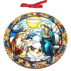  Preview image for Wooden Ornament HOLIDAY NATIVITY SCENE 
