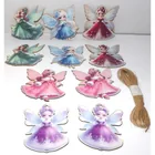  Preview image for Wooden Ornaments ANGELS Set of 10 