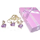  Preview image for Rhinestone Fashion Jewelry Set Lavender 