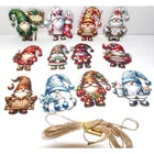  Preview image for Wooden Ornaments HOLIDAY GNOMES Set of 