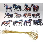  Preview image for Wooden Ornaments HORSES Set of 12 