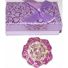  Preview image for Rhinestone Fashion Jewelry Fuchsia ROSE 
