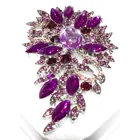  Preview image for Rhinestone Fashion Jewelry Purple FlOWER 