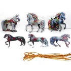  Preview image for 2D Acrylic Ornaments HORSES Set of 6 