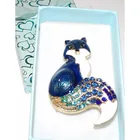 Preview image for Rhinestone Fashion Jewelry Goldtone Blue 