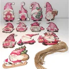  Preview image for Wooden Ornaments GNOMES Set of 12 