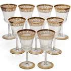  Preview image for (9pc) St.Louis "Thistle Gold" Crystal 