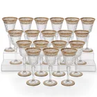  Preview image for (18pc) St. Louis "Stella Gold" Crystal 