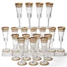  Preview image for (18pc) St. Louis "Thistle Gold" Crystal 