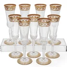  Preview image for (9pc) St.Louis "Thistle Gold" Crystal 