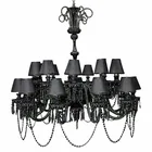  Preview image for Fendi Casa Black Murano Glass Chandelier 