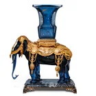  Preview image for Baccarat Crystal & Gilt Bronze Elephant 