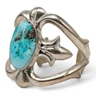  Preview image for A Navajo Silver And Turquoise Cuff 