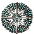  Preview image for A Zuni Sterling Silver And Turquoise 