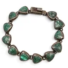  Preview image for A Mexican Silver And Malachite Link 