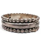  Preview image for A Mexican Sterling Silver Beaded Cuff 
