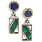  Preview image for A Pair Of Mexican Sterling Silver, Lapis 