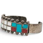  Preview image for A Navajo Sterling Silver And Multistone 