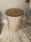  Preview image for #12 stone crock w/wood lid 